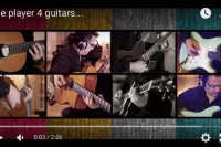 One player 4 guitars…